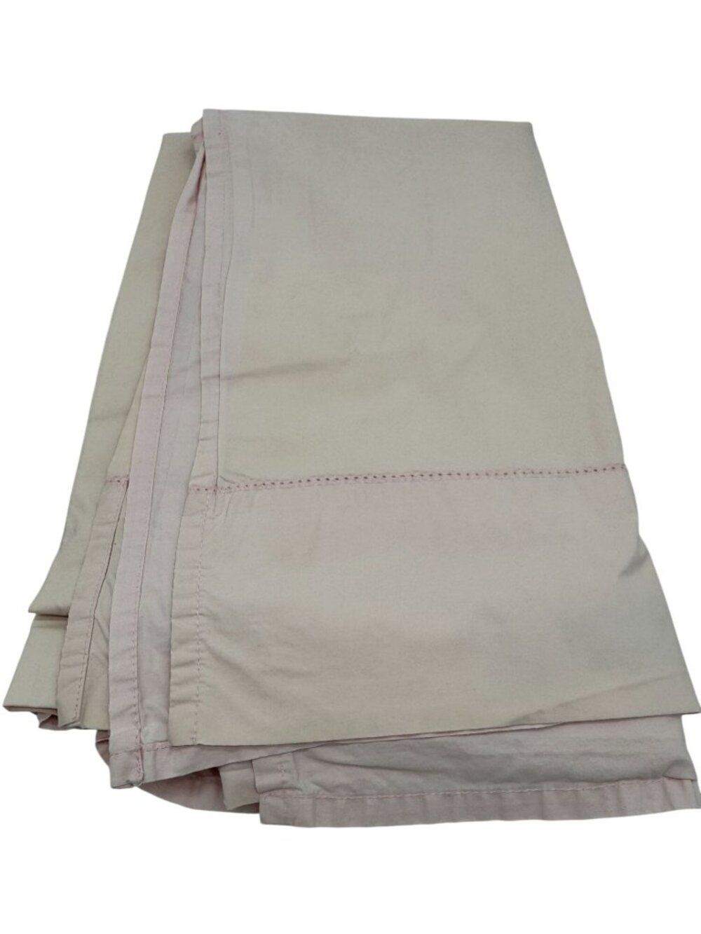 Cuddledown Light Pink 100% Organic Cotton Twin Flat Sheet Classic Bedding